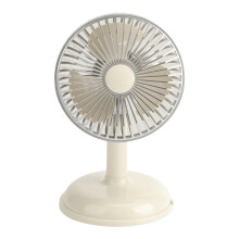 Tragbarer Ventilator im Retro-Stil, Mini-Desktop-Ventilator-Weiß