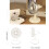Mini USB Desk Fan, 2 Speed Personal Small Desktop Table-White 4