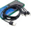High-Speed USB C Splitter Cable with 4 Type-C Male-Black 6
