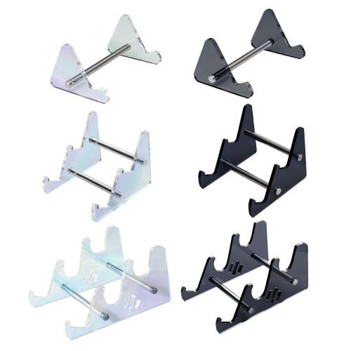 Clear Acrylic Display Holder Keyboard-Translucent gray   2 2