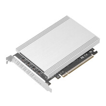 PCIe 4.0 x16 auf 4Port M.2 NVMe Adapter Erweiterungskarten-Riser