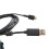 Nylongeflochtenes USB-Ladekabel, USB-zu-Micro-Maus-Adapter für 4