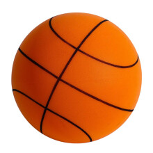 No Noise Basketball Silent Indoor Dribbling Training Ball Size 3/5/7 (18/21/24 Cm) Orange For Indoor Activities