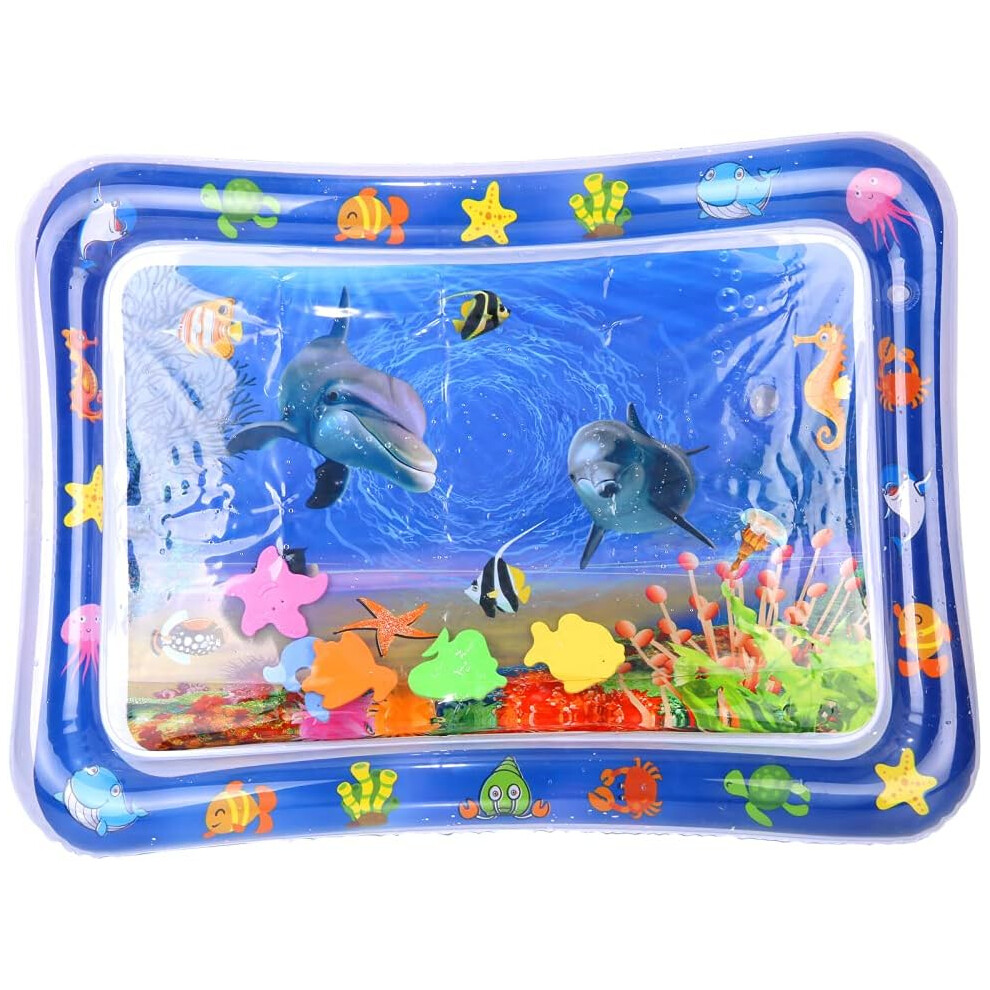 Inflatable Tummy Time Mat, Development Toys For Infants, Quick Setup Portable Fun, Easy To Use, Ideal For Sensory And Motor Skill Development In Babie