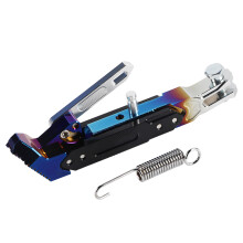 Adjustable Motorcycle Kickstand, Non-Slip Design with Wear Resistant Anodized Finish, Durable CNC Aluminum Alloy Build for Stable and Durable