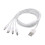 4-in-1-USB-C-Splitterkabel, Multi-Ladekabel mit 4-Weiß 1