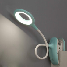 Wiederaufladbare USB-Clip-Lampe, Leselampe mit 3 Farbmodi und einstellbarer Helligkeit, Speicherfunktion und automatischer Abschaltfunktion zum Lesen