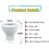 Λαμπτήρας GU4LED 3W 12Volt Χωρίς ρύθμιση έντασης Θερμό λευκό 3000K, Μεγάλη διάρκεια 30000 3