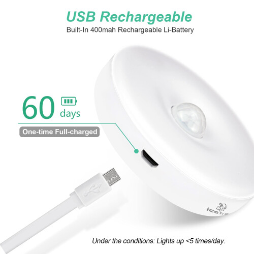 Εύκολη εγκατάσταση, επαναφορτιζόμενη USB, πολλαπλές χρήσεις, λειτουργία 2