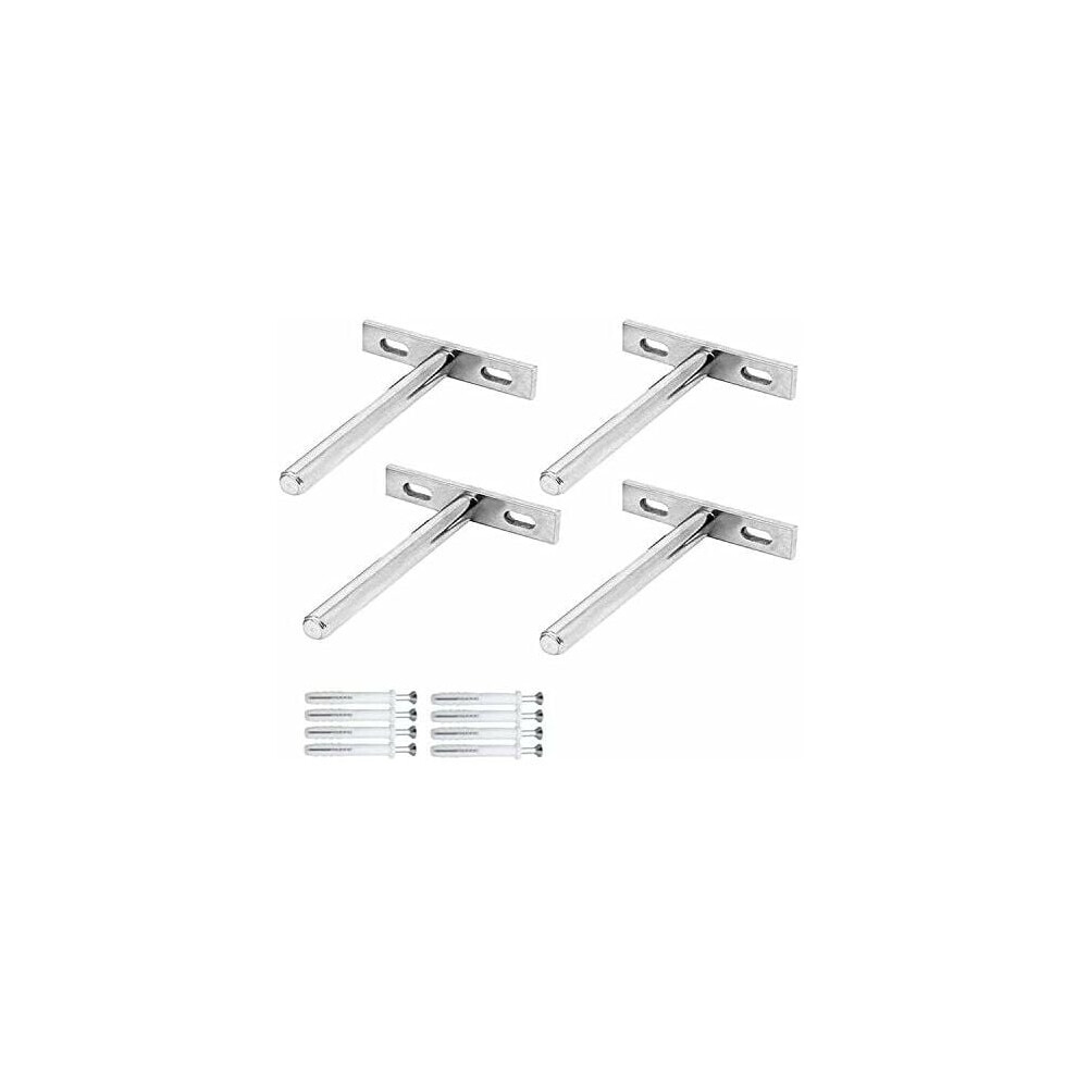 Galvanized Solid Steel Floating Shelf Supports, Easy To Mount With Pre-Drilled Holes, Space-Saving Design For Optimal Utilization, Supports Up To 9405630888935
