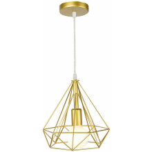 Alsidig designpendellampe, dekantformet loftslampe med retro industriel elegance til moderne rum, gylden (25 cm)