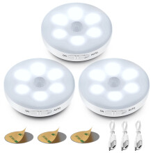 Oplaadbare bewegingssensorlampen, behuizing van aluminiumlegering voor optimale warmteafvoer, 60 lumen heldere LED's met koelwit licht (6000K).