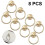 (As show, One size) 8pcs Vintage Cabinet Ring Knobs Round Antique Drawer Pulls 1
