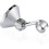 (As show, One size) Shower Head Holders - Copper Shower Holder Bracket 360 Degree Adjustable Wall Mount 3