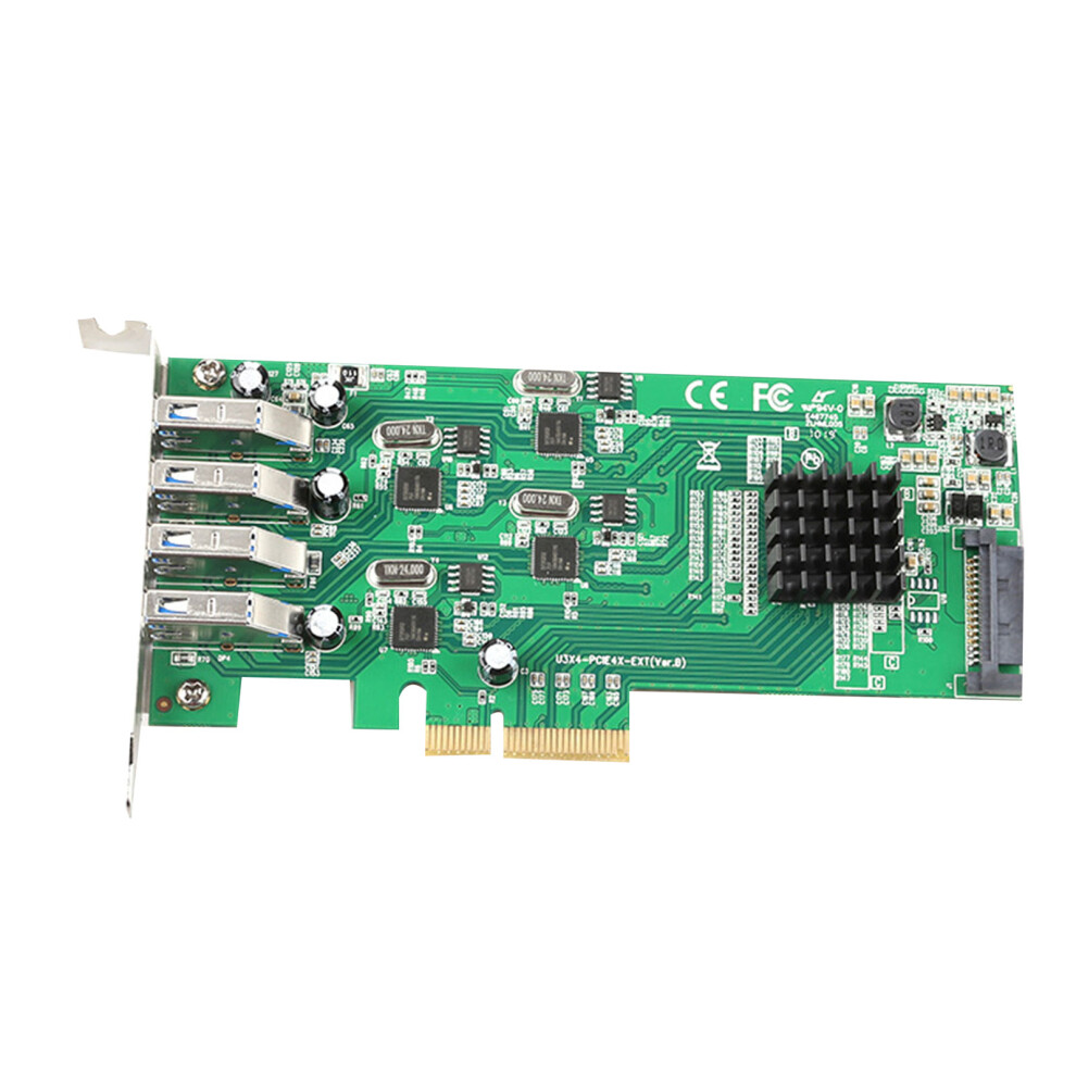 Pcie To Usb 3.0 Expansion Card 4 Port Usb 3.0 Pci-Express 7732000501005