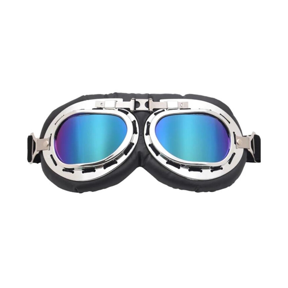 Motorcycle Goggles Vintage Style Classic Goggles Colorful Lenses For Riders 9365049892698