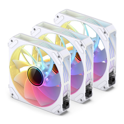 PC-ARGB-Gehäuselüfter, 120 mm hoher Luftstrom, Aura-Sync,-Weiß B