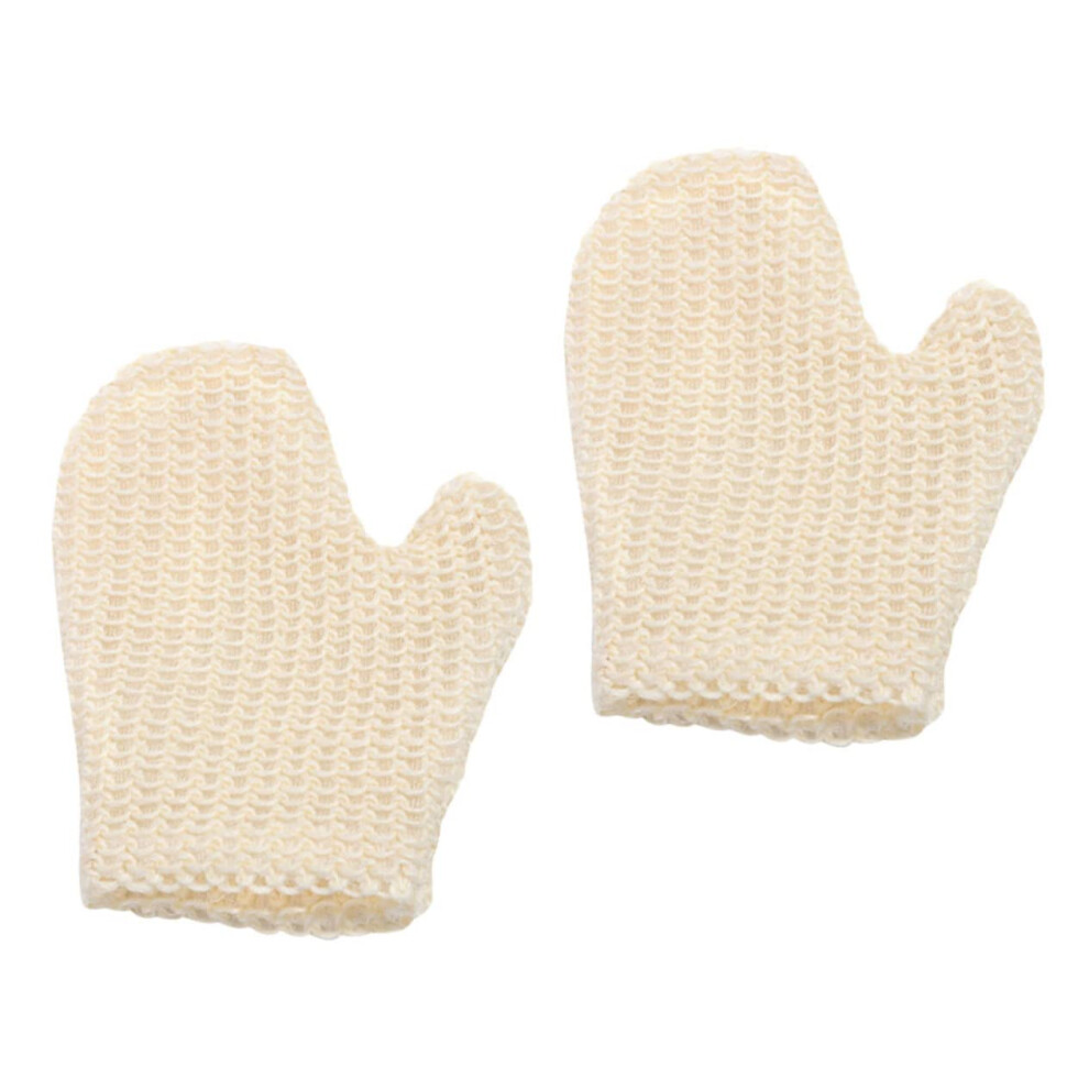 2 pieces bath gloves for effective body exfoliation, bath exfoliating towels, back scrubber for gentle skin cleansing and massage