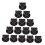 Spray Paint Nozzle Caps 50Pcs Black ABS Quick Detach Airless Sprayer Tips Touchup Graffiti And Precision Application 1