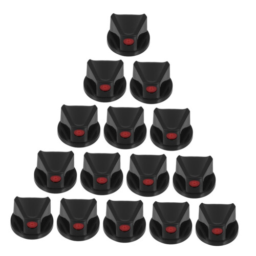 Spray Paint Nozzle Caps 50Pcs Black ABS Quick Detach Airless Sprayer Tips Touchup Graffiti And Precision Application