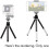 Mini Tripod Adjustable Mini Tripod Aluminium for Camera Projector Black 2
