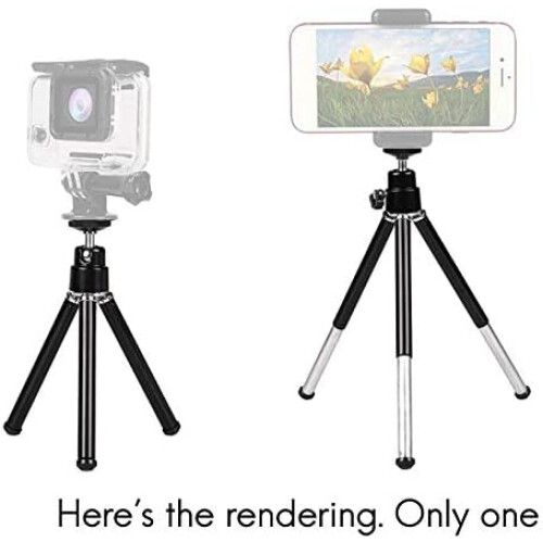 Mini Tripod Adjustable Mini Tripod Aluminium for Camera Projector Black 1