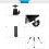 Mini Tripod Adjustable Mini Tripod Aluminium for Camera Projector Black 5