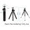 Mini Tripod Adjustable Mini Tripod Aluminium for Camera Projector Black 4
