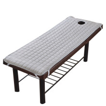 Massage SPA Treatment Bed, Beauty Salon Massage Table with Breath Hole Soft Beauty Massage Sheet Cotton Material 3D Embossing Grid Mattress for Enhanc