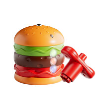 Combat Drum – Glowing Spinner Fidget Toy by Hamburger, interactive travel game with music and lights, birthday gift for boys and girls.