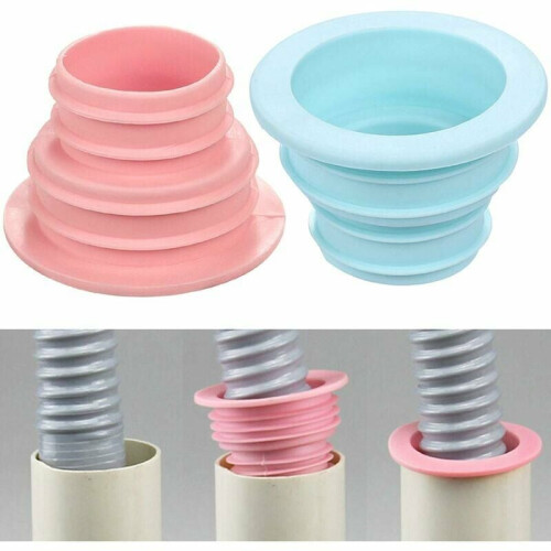 Silicone Sealing Plug for Wide Application, Multi-layer Thread Flexible Drain Pipe Seal for Kitchen Laundry Bathroom