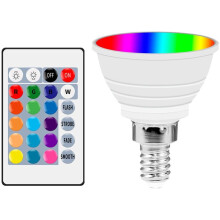 E27 Base RGB LED Light Bulbs, Indoor Spotlight Waterproof Outdoor, Color Changing Smart Bulb for Restaurant, Hotel, Cafe Areas (Features Synchronized