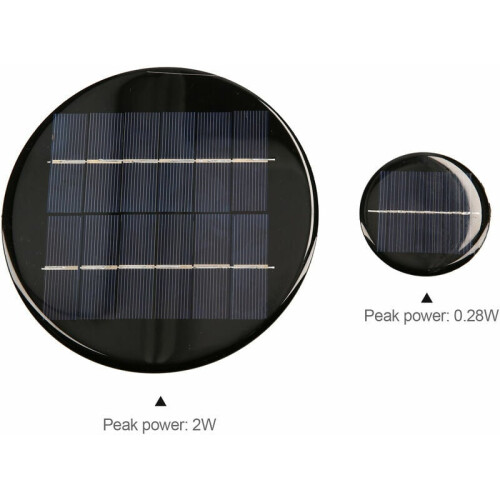 Complemento para la iluminación del hogar: Célula solar de polisilicio y epoxi, mini módulo de panel solar para proyectos de bricolaje, 1