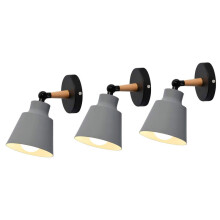 Verstelbare wandlampen met Scandinavische stijl, E27 fitting, vintage design, ideaal voor kamers in industriële en retrostijl, 180 draaibaar.