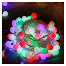 Guirlande lumineuse globe à couleurs changeantes, alimentée par USB avec minuterie et fonction mémoire pour une décoration romantique de chambre