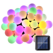 Fairy Lights Multicolor Light Solar Powered String Lights, Battery Operated Not Required IP65 Waterproof Outdoor Indoor Use 8 Light Modes Automatic