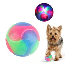 Leuchtende Hundespielzeuge, elastische Hüpfbälle für mehr Spielspaß, interaktive Trainingsbälle für Haustiere, die zu gesunder Bewegung
