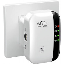 WiFi Extender 2024, 3000 Sq.ft Coverage, Supports 45 Devices, Ethernet Port, Quick Setup, UK Plug Wireless Booster