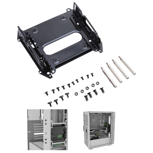 Support de disque dur SSD 3,5 pouces, ventilateur de 12 cm,-UN 2