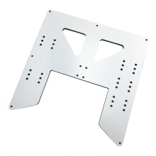 Plaque en aluminium anodisé par chariot en Y 6mm pour Support-W