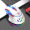 9 Toetsen Macro Programmering Muis 6400DPI USB Game RGB-Wit 4