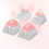 Capuchons de touches patte de chat 3D, 4 pièces, ensemble de 6
