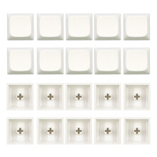 20 stuks XDA-profiel PBT Keycaps Mechanisch toetsenbord 1U-Wit