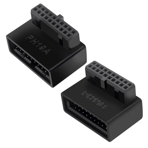 Rechtshoekige USB 3.0 20-pins verlengadapter-A 1