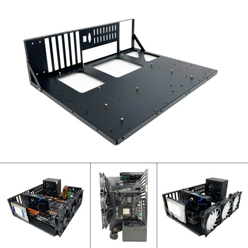 Cadre de plate-forme minière pour GPU, châssis ouvert en acier 2