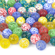 Glass Marbles, 60 Pieces 16mm Colored Mixed Glass Marbles for Kids Marble Games DIY Home Decoration 60 Pieces