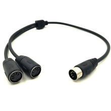MIDI-Kabel-Stecker auf Doppel-DIN-5-Buchse,