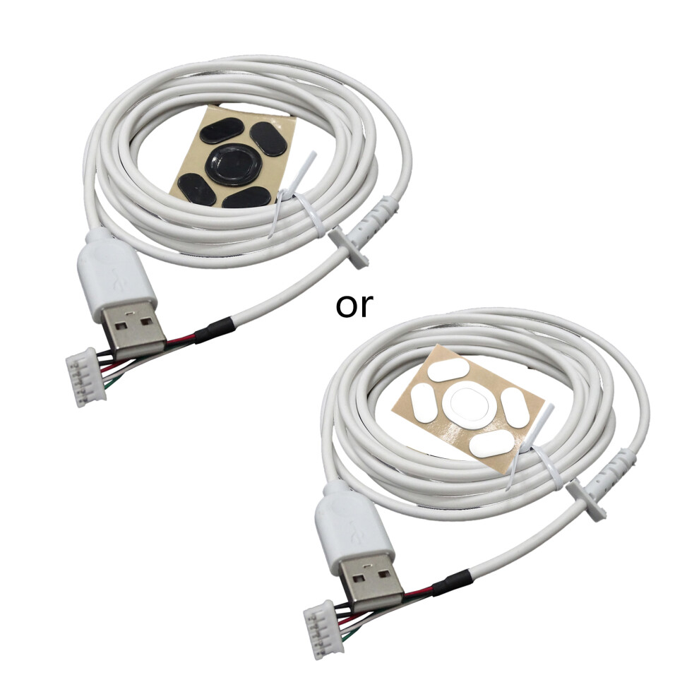 1Set Mouse Lines Replacement Durable Pvc Usb Mouse Cable- White 7732000506420