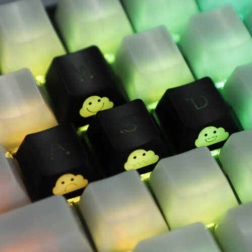1Set ABS Custom Keycaps Transparent Keycap Gaming-Arrow key 2