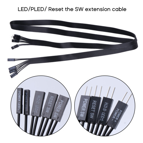 20/30/50/100 cm Motherboard-Schalter HDD LED/PLED/Reset-50CM 2